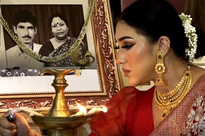 মা-বাবার ছবিতে প্রদীপ জ্বালিয়ে অপুর নতুন পথচলা (ভিডিও)