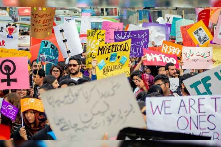 Harassment, patriarchy and inflation come under fire in Aurat March