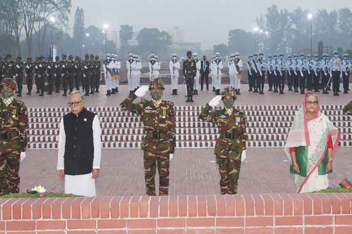 President, PM pay homage to Liberation War martyrs