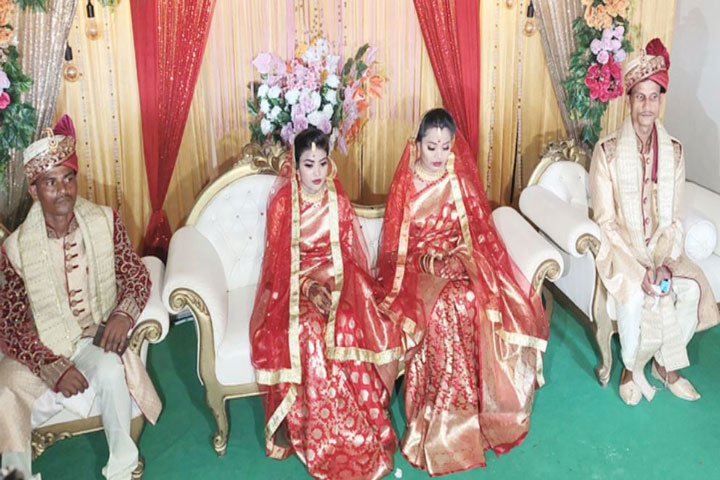 পুনর্বাসন কেন্দ্রে ধুমধামে বিয়ে হলো রহিমা-তামান্নার