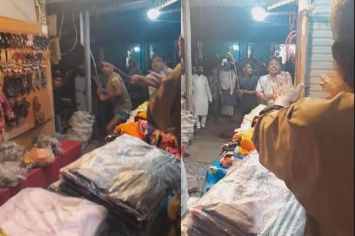 দেশীয় অস্ত্র নিয়ে দোকানে হামলা, ভিডিও ভাইরাল