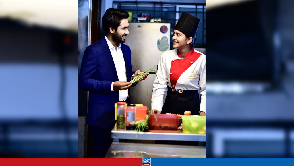 ‘অপূর্ণতা’ নাটকের একটি দৃশ্যে তানজিন তিশা ও খায়ারুল বাসার