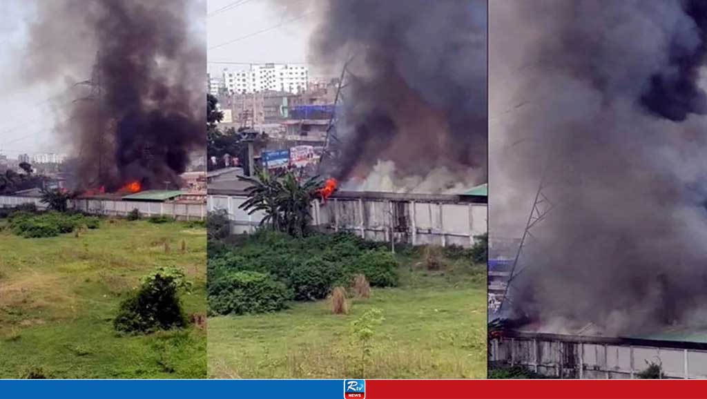 হাজারীবাগে ঝাউতলা বস্তিতে আগুন, নিয়ন্ত্রণে ৭ ইউনিট 