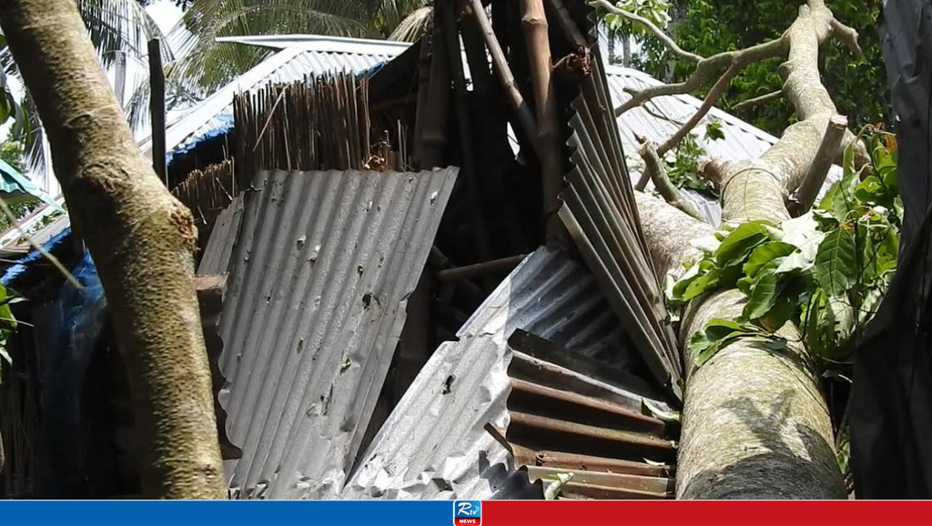 নড়াইলে কালবৈশাখীর তাণ্ডব, শতাধিক ঘরবাড়ি বিধ্বস্ত