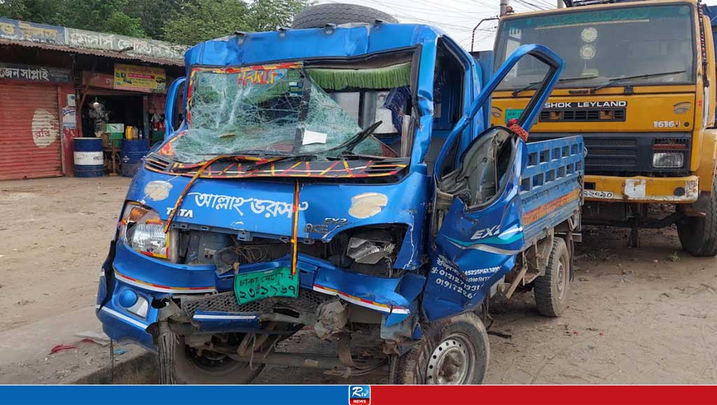 গাজীপুরে ট্রাক-পিকআপ ভ্যানের সংঘর্ষে নিহত ২