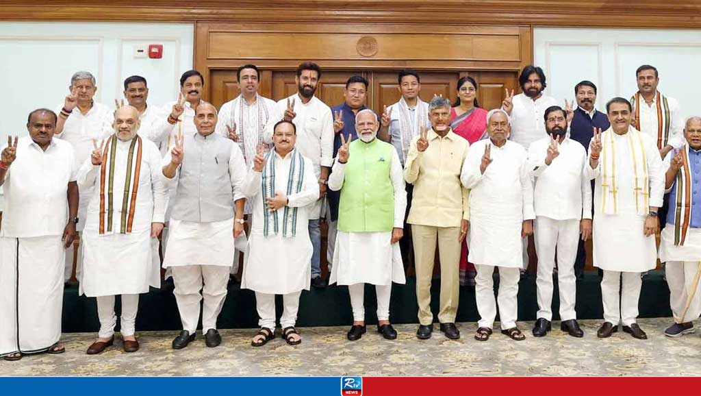 নতুন সরকার গঠনে জোট সঙ্গীদের সমর্থন পেলেন মোদি