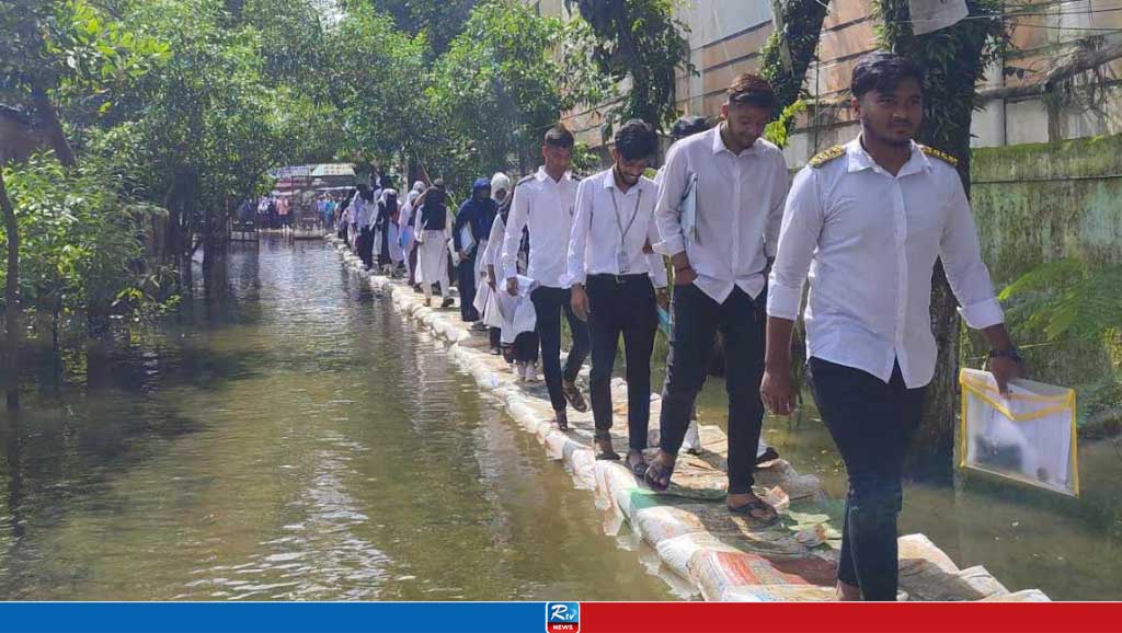 সিলেটে বন্যার বৈরী পরিস্থিতিতে এইচএসসি পরীক্ষা শুরু