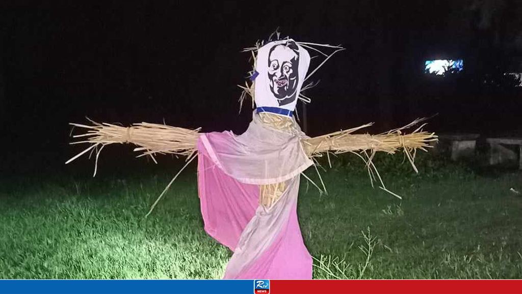 শেখ হাসিনার জন্মদিনে নোবিপ্রবিতে কুশপুত্তলিকা দাহ ও জুতা নিক্ষেপ   