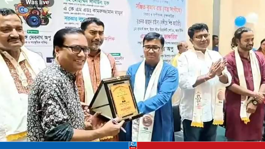 অংকুরের প্রতিষ্ঠাবার্ষিকীতে সম্মাননা পেলেন সাংবাদিক গৌরাঙ্গ দেবনাথ অপু