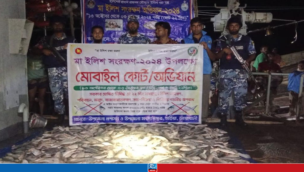 নিষেধাজ্ঞা অমান্য করায় দুই ট্রলারসহ ৩৬ জেলে আটক