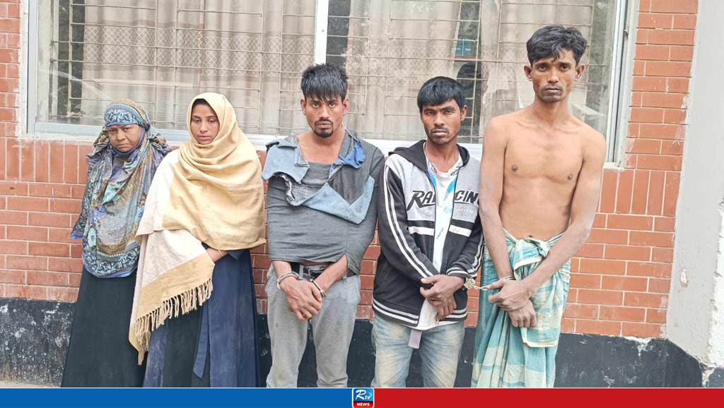 গরু চুরি করে পালানোর সময় মা-মেয়ে-ছেলেসহ আটক ৫