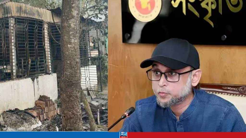 চিত্রশিল্পীর বাড়ি আগুন, হামলাকারীদের ধরতে কাজ করছে পুলিশ: উপদেষ্টা ফারুকী