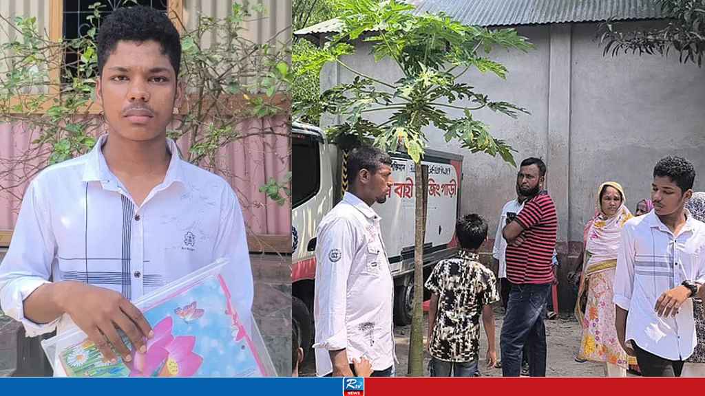 প্রবাস থেকে আসা বাবার লাশ রেখে পরীক্ষা দিল ছেলে