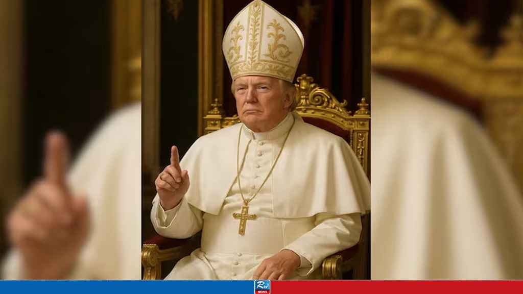 Trump Shares AI-Generated Image of Himself in a 'Pope' Outfit