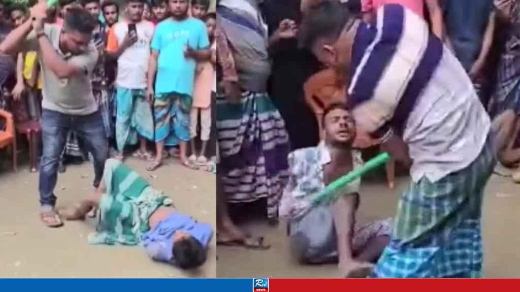 বিচার সালিশে প্রকাশ্যে ২ যুবককে হাত বেঁধে নির্যাতন, ভিডিও ভাইরাল