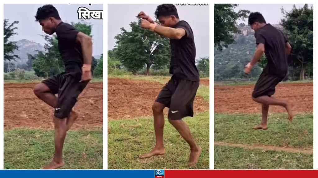 মাটির উপর বাতাসে ভেসে হাঁটলেন যুবক, ভিডিও ভাইরাল