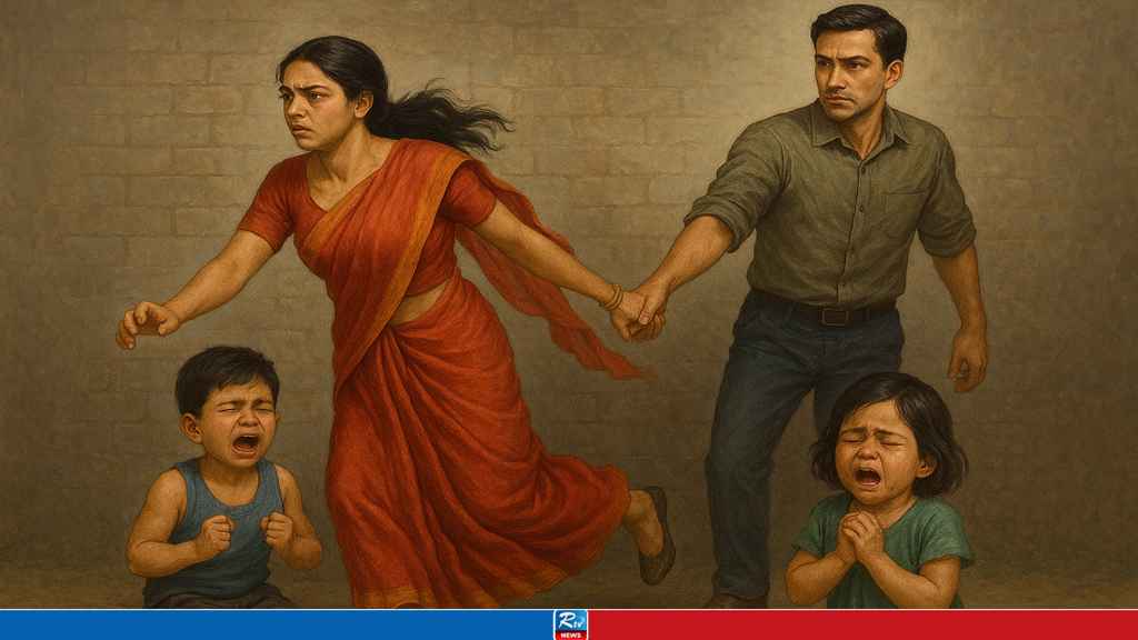 পরকীয়া প্রেমিকের হাত ধরে পালালেন মা, কাঁদছে প্রবাসীর ২ সন্তান