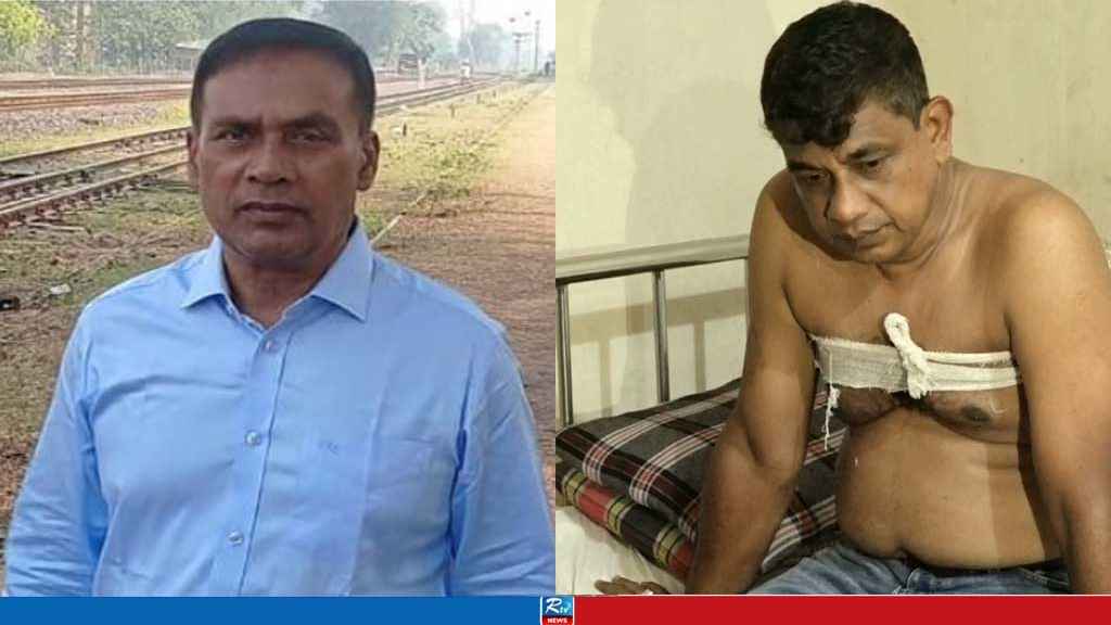 গ্রেপ্তার করতে যাওয়া গোয়েন্দা কর্মকর্তাকে কোপালেন আ.লীগ নেতা ও তার ছেলে