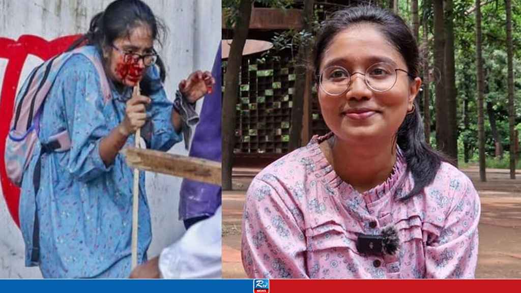 হল গেটের তালা ভেঙে ১৪ জুলাই রাতেই হাসিনাকে লাল কার্ড দেখিয়েছিলাম: সানজিদা তন্বি
