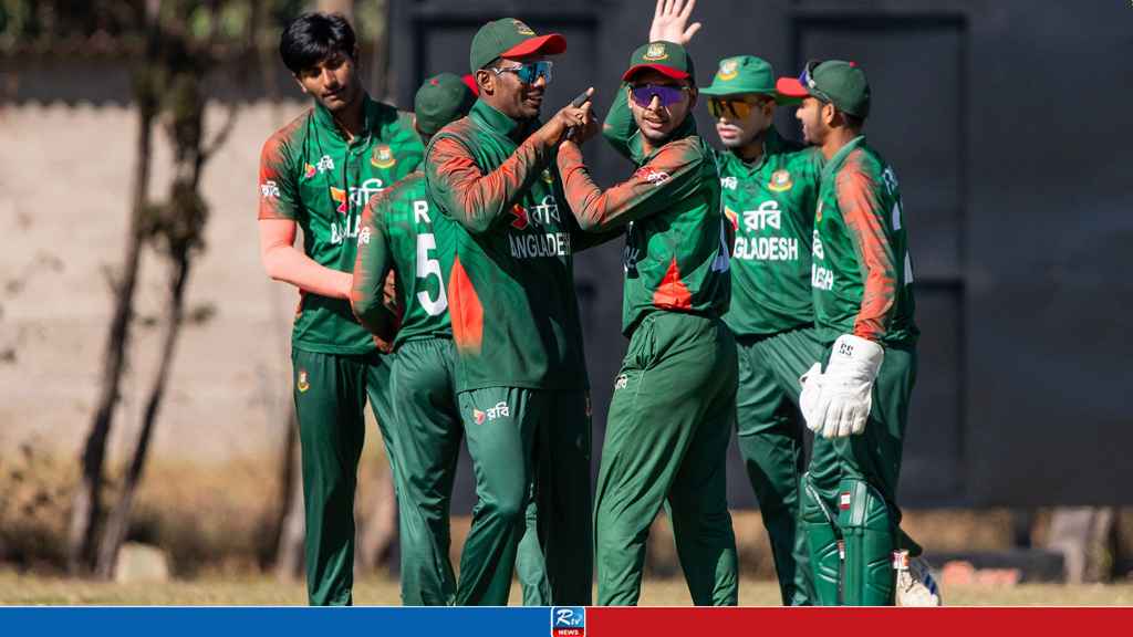জিম্বাবুয়েকে বিধ্বস্ত করে সিংহাসনে বাংলাদেশ