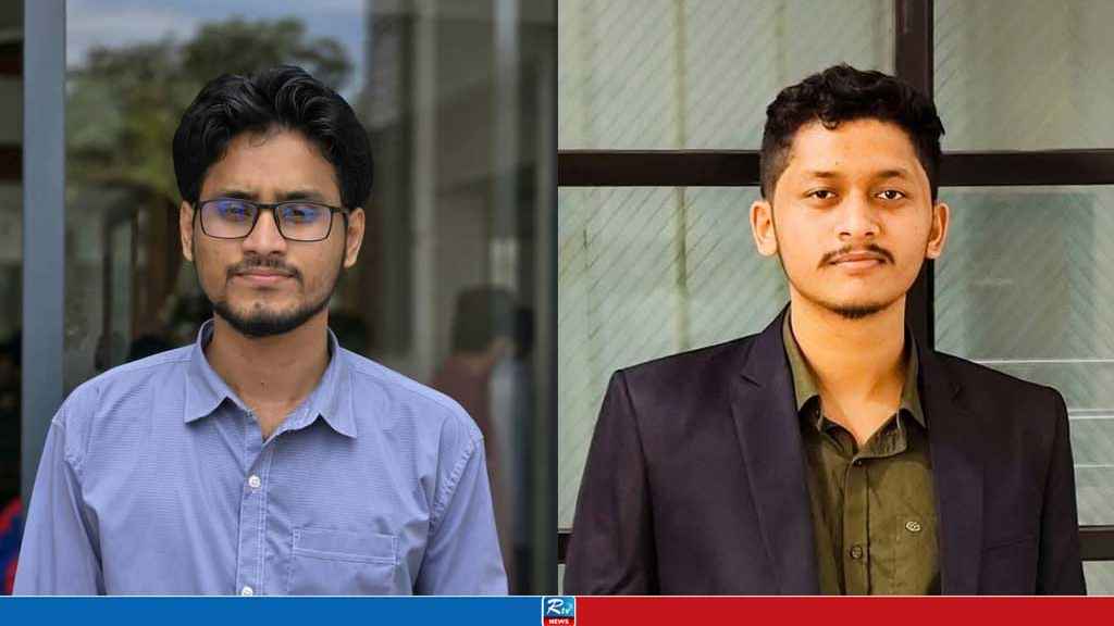 বেসরকারি বিশ্ববিদ্যালয়ের তরুণ লেখক ফোরামের সভাপতি সামিন ও সাধারণ সম্পাদক আজম